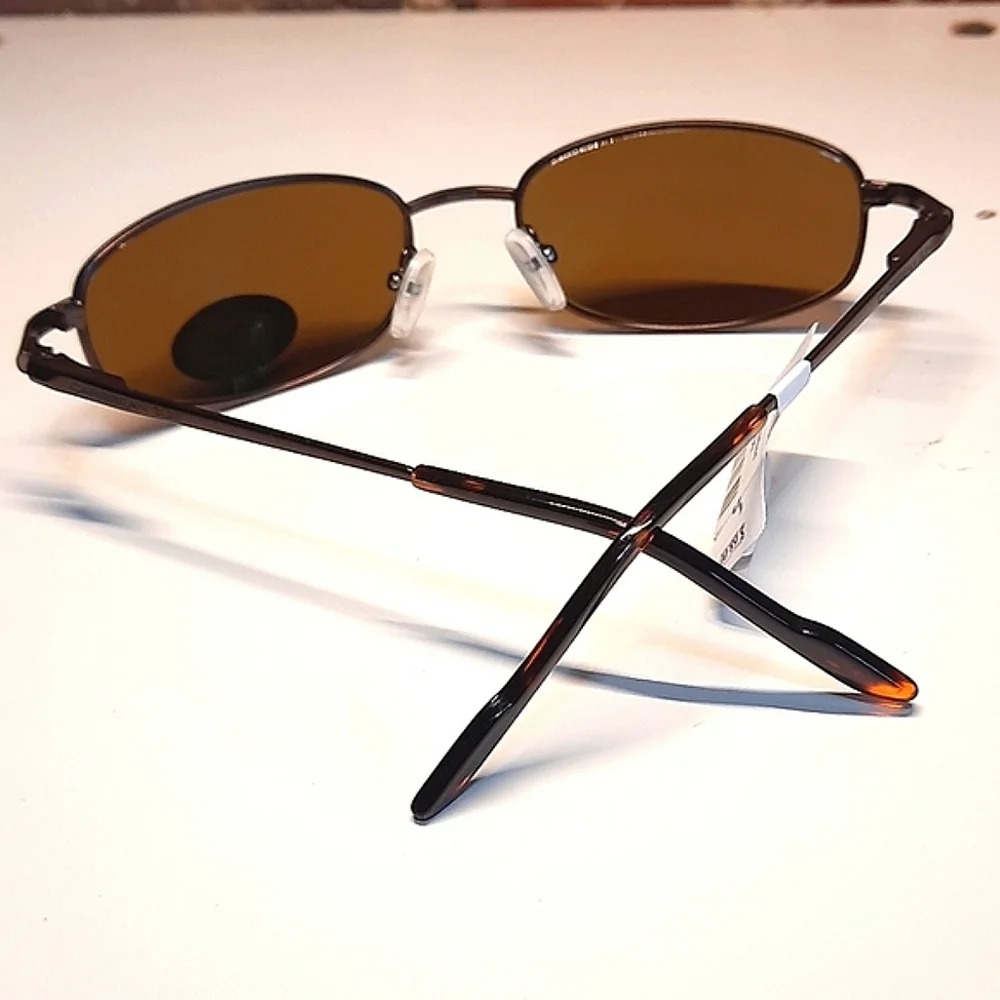 NEW Polarized Sunglasses, shades, Rx'able Caribbean Sun unisex modern 55-18-132